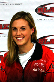 Head shot of Nordic skiing athlete Megan Smith